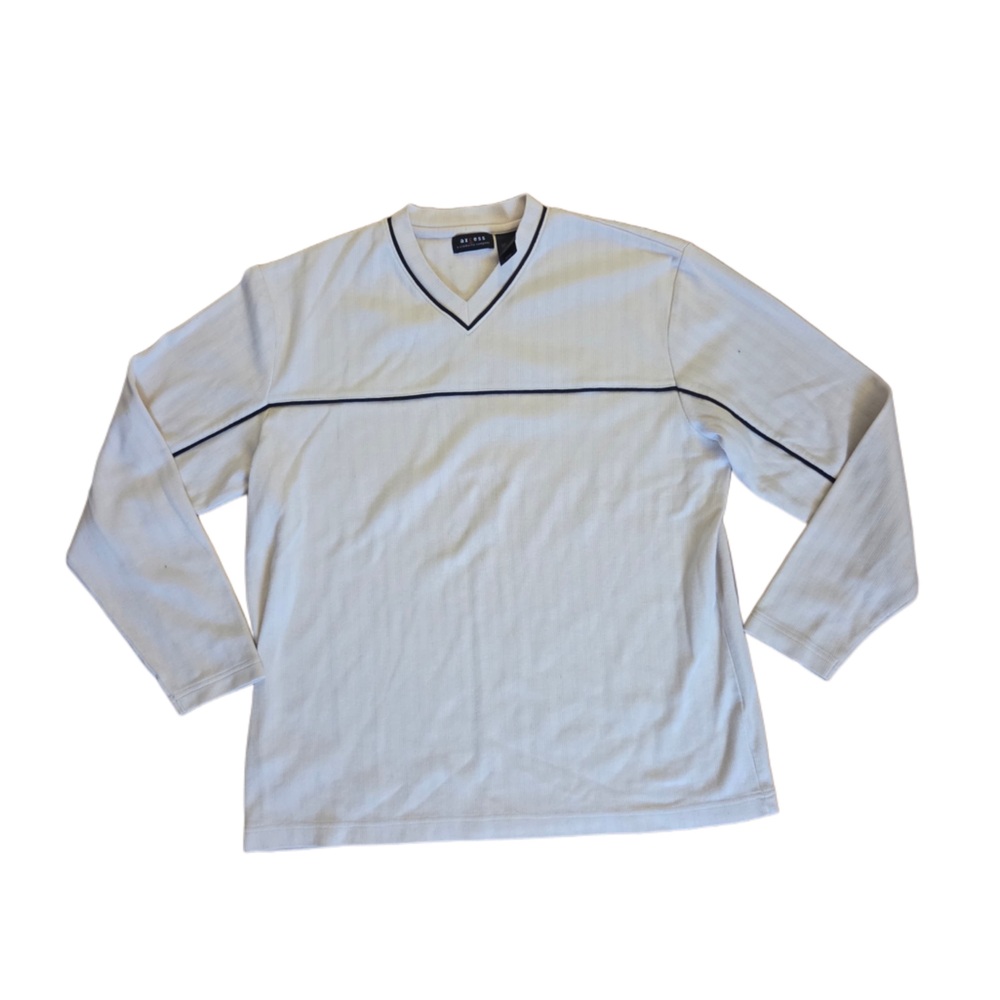 Axcess Cream Long Sleeve Top